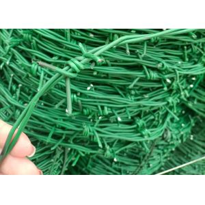 16 Gauge Pvc Coated Barbed Wire For Military Defence