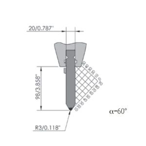Buy cheap CNC Hydraulic Press Brake Tools HRC48 Punch Press Brake from wholesalers
