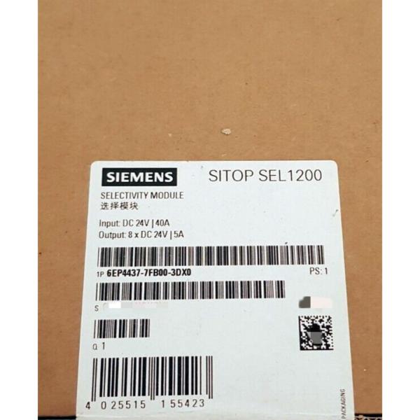 SIEMENS 6EP4437-7FB00-3DX0 SITOP SEL1200 5 A SELECTIVITY MODULE 8-CHANNEL WITH