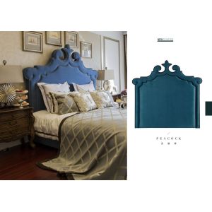 Buy cheap modern America style fabric peacock bed from wholesalers