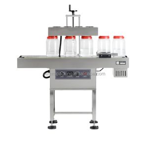 Buy cheap Continuous Automatic Plastic Bottle Screw Sealer New Aluminum Foil Induction Sealing Machine Air Cooling Lid Packing Machines from wholesalers
