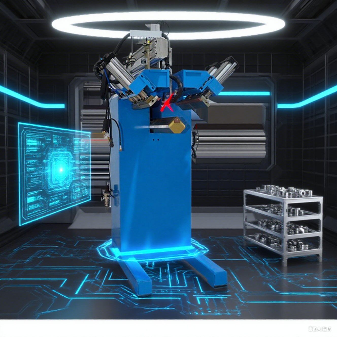 China CNC Corner Rounding Welder with Laser Alignment and Adjustable R-angle Welding for Bathroom Basins on sale