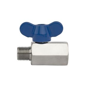 Customized Stainless Steel M/F Threaded Reduce Bore Mini Ball Valve Butterfly