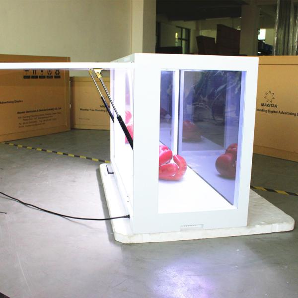 Quality Super Light Transparent LCD Screen Display With Aluminium Alloy Frame for sale