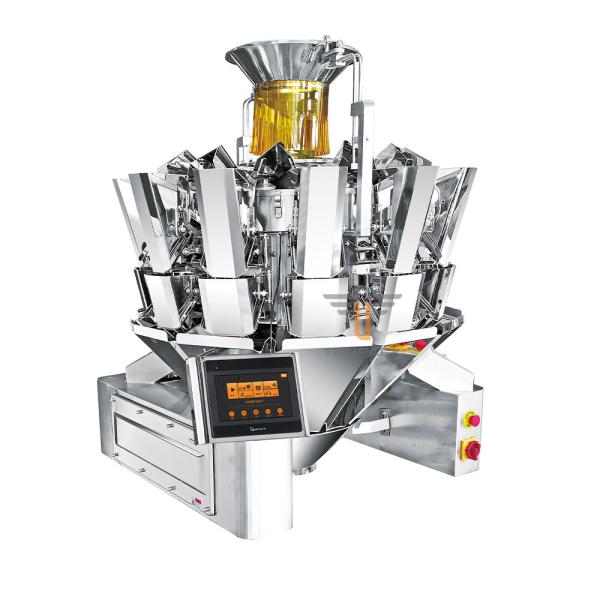China 70BPM 12 Head Multi Head Weighing Machine For Chocolates Nuts Candy Cheese on sale China 70BPM 12 Head Multi Head Weighing Machine For Chocolates Nuts Candy Cheese on sale