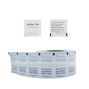 Buy cheap Flexography Printing Heat Sealing Alcohol Prep Pad Aluminum Foil Laminated Paper Film for Glasses Cleaning from wholesalers