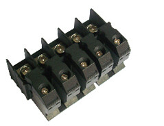 Feed Through Electrical Terminal Block Connectors 85A Brass Perforation 15mm M5