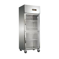 Buy cheap Upright Glass Door Commercial Kitchen Refrigerator Free Standing Installation product