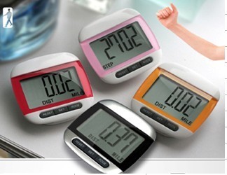 Quality Wrist Calorie Counter Pedometer with Double Line LCD Display for sale