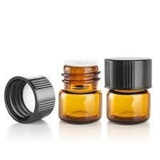 Buy cheap Glass Essential Oils Sample Bottles With Black Caps For Essential Oils, Perfumes & Lab Chemicals 30ml Measuring Cup from wholesalers