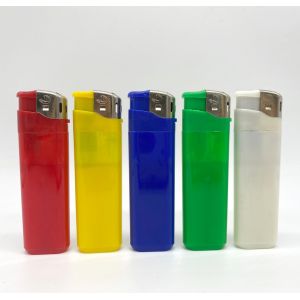 82.2*24.9*11.8mm Plastic Lighter with Adjustable Flame and Rechargeable Function