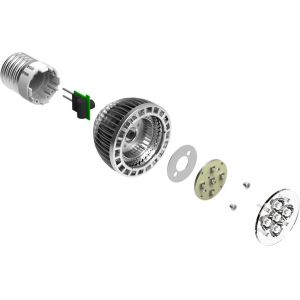 Buy cheap 5W Energy Saving E27 Led Spot Lamps 2700K - 6500K, 45 Degree CREE Led Cooling Fin Bulb from wholesalers