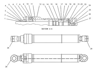 123-3135 Engine 6E6012 Pump Group Piston Cylinder Liner 1233135 Seal A Ring 6E