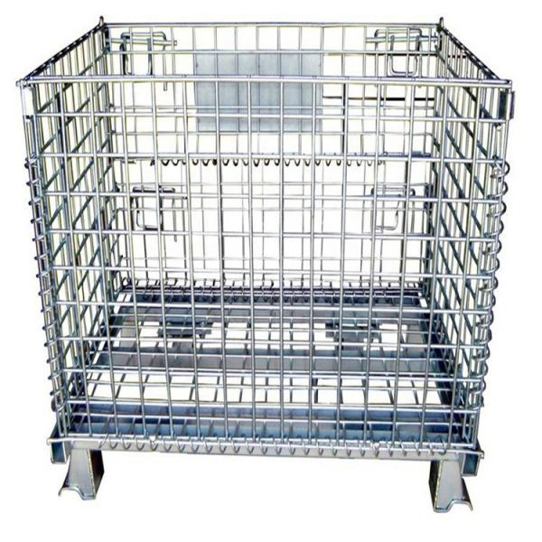 Buy cheap Galvanized 700kg Stackable Mesh Pallet Cages For Warehouse from wholesalers