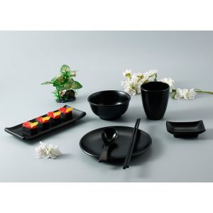 Buy cheap OEM ODM Matt Black Melamine japanese sushi dinnerware sets product
