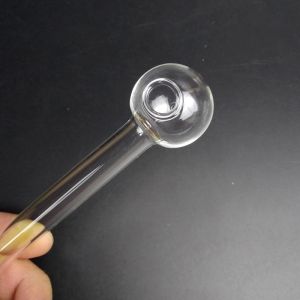 Convenient Round Glass Smoking Pipe Independent Stable Packaged