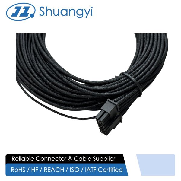 Custom Long Power Cable Connector Extension Wire Harness for Server / PSU / PCB