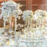 Buy cheap Small Crystal Flower Vase Clear For Flowers Wedding Centerpieces 90CM from wholesalers