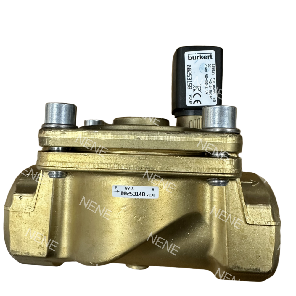 Buy cheap 00221858 6281 Type G1 2/2 Normally Closed 25.0 Flow Hole NBR Sealed Brass Valve Body AC220V Burkert Solenoid Control Valve from wholesalers