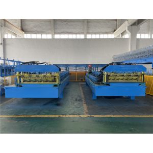Wire Electrode Tile Roll Forming Machine 11 Stations Cutting Structure 8m / Min