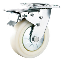 Buy cheap 6'' Heavy Duty Nylon Polyamide Swivel Top Palte Caster With Double Brake from wholesalers
