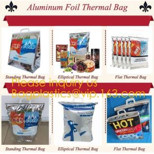 large aluminum foil material thermal insulate cooler bag,insulated jute cooler