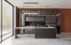 Buy cheap Melamine Lacquer Contemporary Flat Panel Modern Modular Kitchen Cabinets from wholesalers