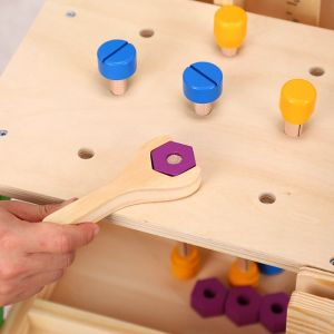 Buy cheap Multifunctional Detachable Children'S Simulation Wooden Tool Table from wholesalers