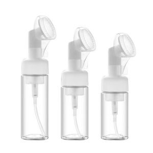 Quality Plastic Silicone Brush Foam Bottle with Hybrid Functionality for Gentle Massaging and Sanitary Cosmetic Application for sale Buy cheap Plastic Silicone Brush Foam Bottle with Hybrid Functionality for Gentle Massaging and Sanitary Cosmetic Application product