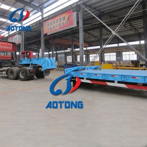 Buy cheap 3 Axles Gooseneck Heavy Loading Lowbed Semi Trailer from wholesalers