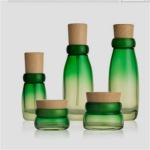 Buy cheap Leakproof Odorless Cosmetics Cream Glass Bottles And Jars With Bamboo Lid from wholesalers