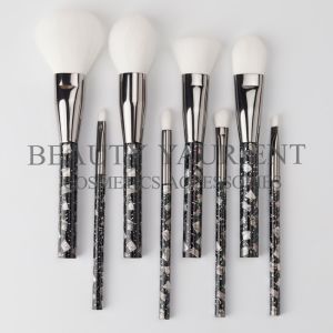 Buy cheap SA8000 17.8cm Private Label Makeup Brushes Tools With Heat Transfer Plastic Handle from wholesalers
