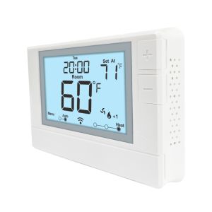 Precise Temperature Heat Pump Thermostat with Orange Backlight 4 Programmable