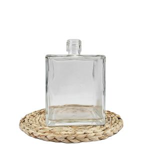 Buy cheap Glass Cube Shape Transparent Clear Empty Thicken Wall Liquor Wine Bottle with Material from wholesalers