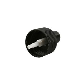 Buy cheap Plastic Ribbed Perfume Pump Sprayer 28/410 Black / White Color For Bottles from wholesalers