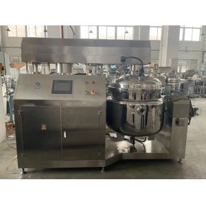 Buy cheap 304/316L mixing tank vacuum liquid emulsify homogenizer tank with electric heating body lotion face cream making machine from wholesalers