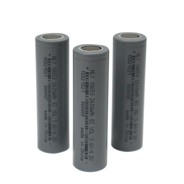 Quality Cylindrical 3.6 Volt 2600mah Lithium Ion Battery Cell Rechargeable High Capacity MSDS for sale