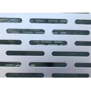 Galvanised Perforated Metal Sheet Slotted Hole For Filters / Vents