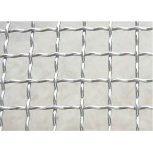 Buy cheap Double 1mm Stainless Steel Crimped Wire Mesh Square Opening Screen from wholesalers