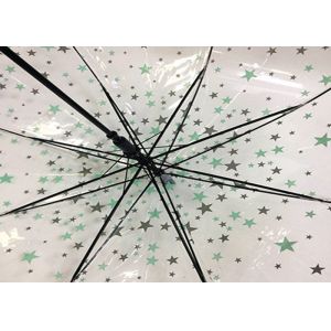 23" Auto Open POE Transparent Rain Umbrella Customized Creative Umbrella Design
