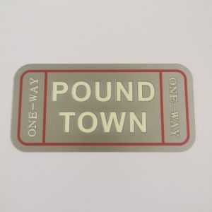 Buy cheap 8-12 Hours Glow Time Photoluminescent Signage Samples Safety Warning from wholesalers