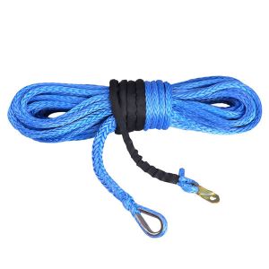 Buy cheap 4500 Lbs Cable Pulling Winch with UHMWPE Towing Rope and Braided Synthetic Rope from wholesalers