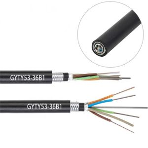 Buy cheap GYTA53 Outdoor Fiber Optic Cable direct burial Overhead 12 / 24 / 48 Core from wholesalers