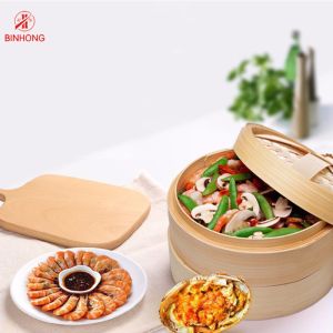 Buy cheap Eco Friendly Two Tier 16cm Bamboo Steamer Basket from wholesalers