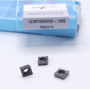 PV2210 Grade CNC Turning Inserts High Hardness CCMT060202-1HQ