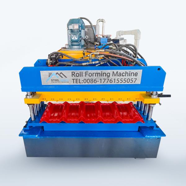 China Glazed Tile Double Layer Roofing Sheet Roll Forming Machine with High Precision Counter on sale China Glazed Tile Double Layer Roofing Sheet Roll Forming Machine with High Precision Counter on sale