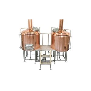 Buy cheap 800L Electric Heated Pub Brewing System Red Cooper Materials With Semi - Antomatic Control from wholesalers