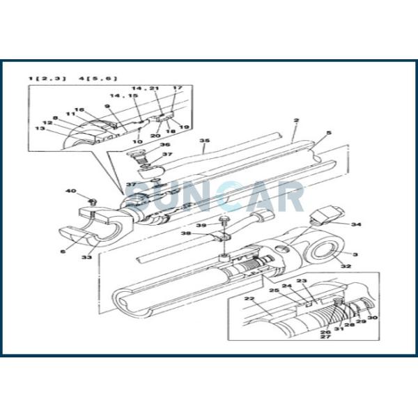 Quality LZ00469 Standard Boom Cylinder Seal Repair Kit for CNH CX75SR CX80 for sale