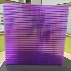 10mm 2.1m*5.8m Purple Polycarbonate Sheets Four-Layer Structure