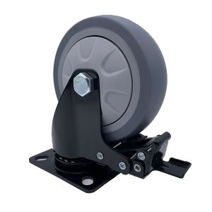 Buy cheap 4'' TPR Silent Caster Industrial with Safety Dual Locking Caster from wholesalers